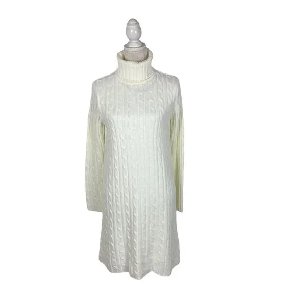 Daniel Cremieux | Dresses | Cremieux Ivory Turtleneck Sweater Dress Cable Knit Long Sleeve Lined Holiday M | Poshmark Daniel Cremieux | Dresses | Cremieux Ivory Turtleneck Sweater Dress Cable Knit Long Sleeve Lined Holiday M | Poshmark